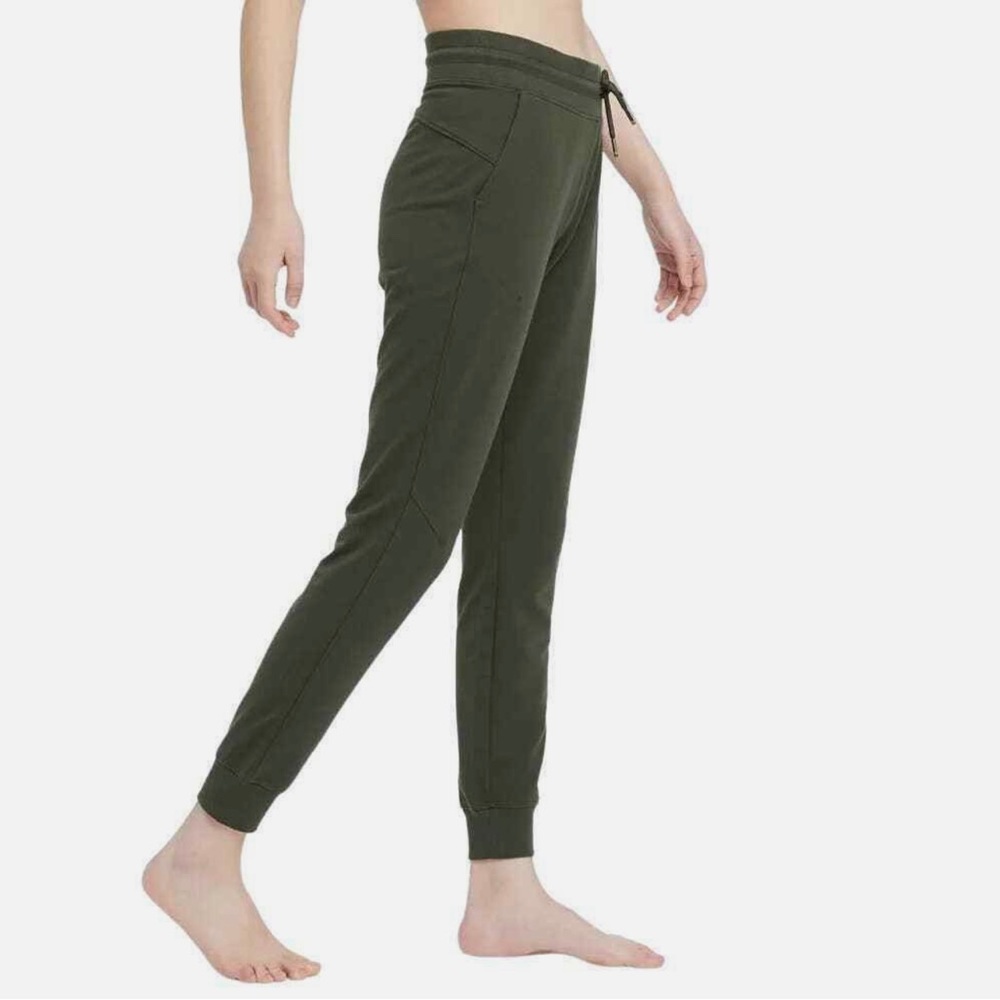 All in Motion Women's Mid-Rise French Terry Joggers, Olive Green